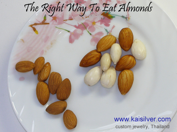 almonds eating take off skin
