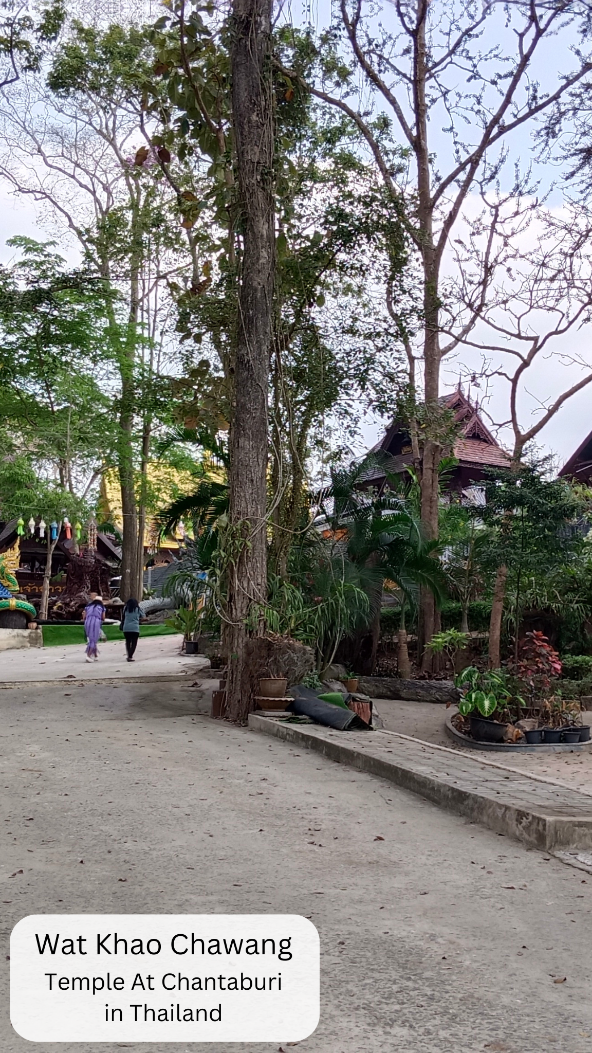thailand temple, area around wat khao chawang in chantaburi