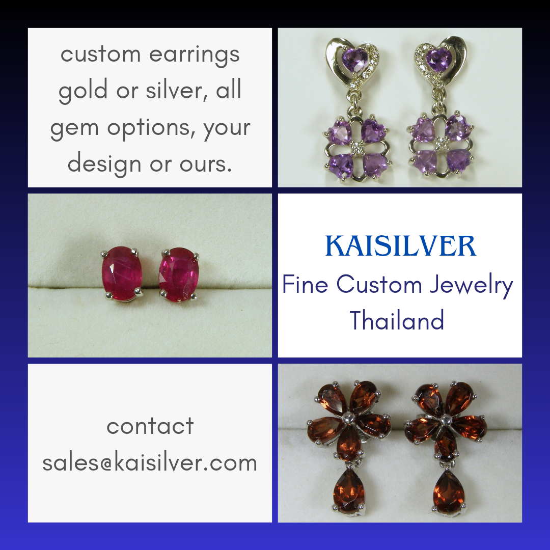 gemstone earrings custom made