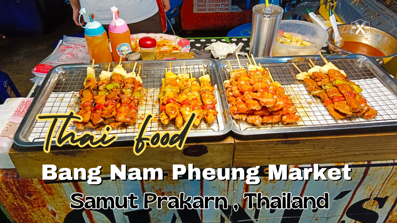 thai food samut prakarn market thailand