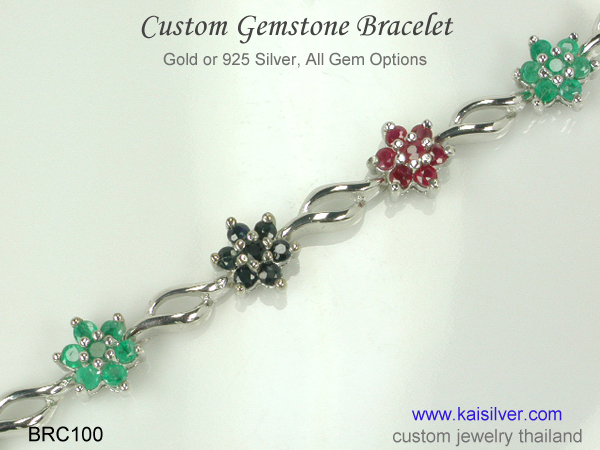 custom bracelet silver or gold