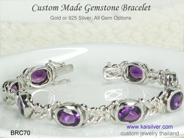 gemstone bracelet custom made