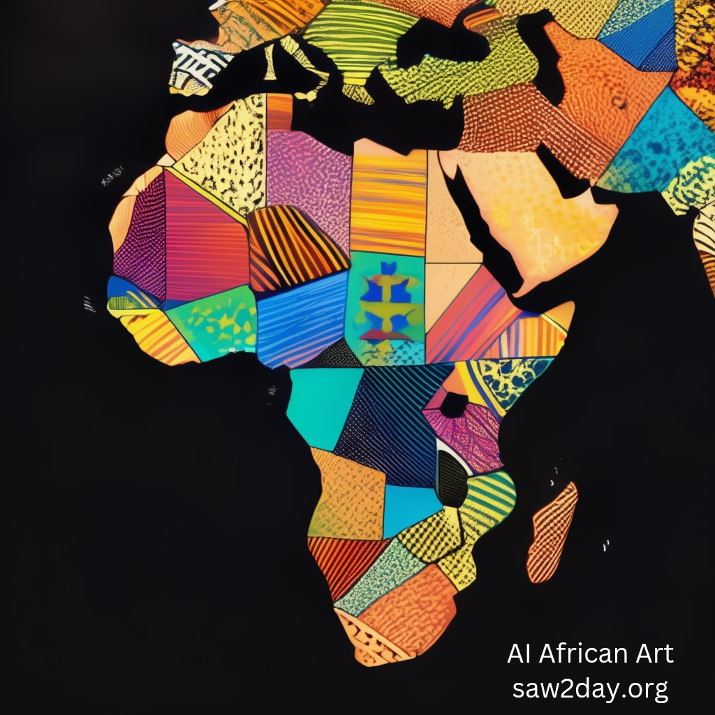 colorful africa art digital 