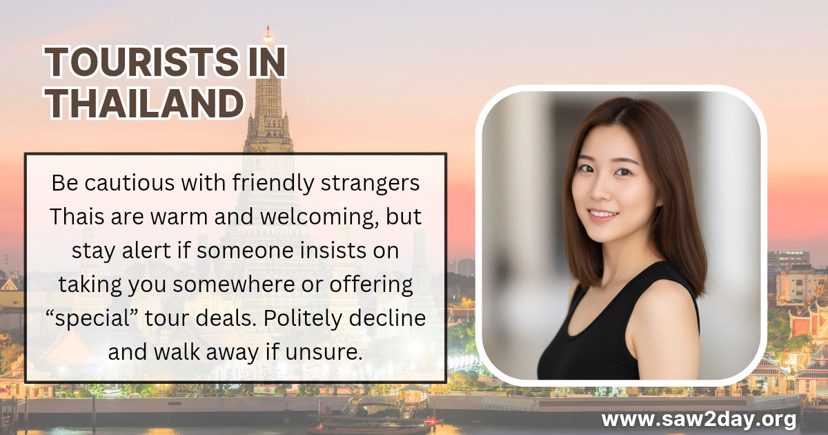 tourists in thailand tips and suggestions