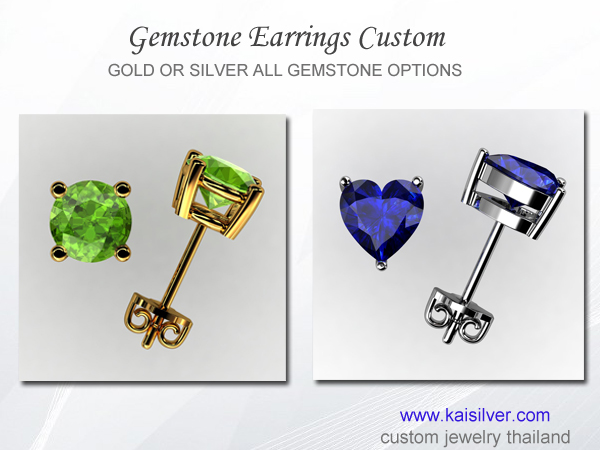 gemstone earrings