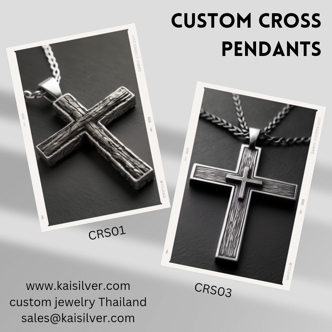 silver crosses also in gold