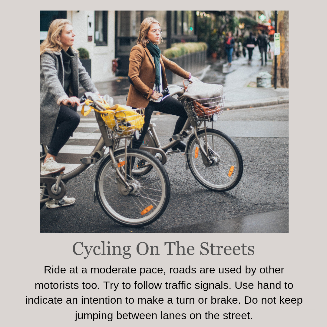cycling on the streets, safety