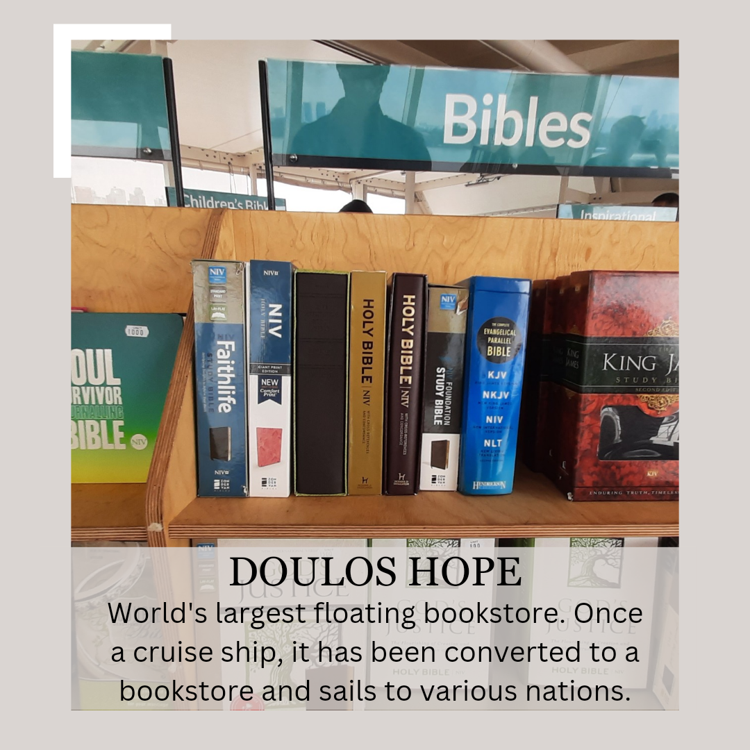 bibles sell dolous bookstore ship
