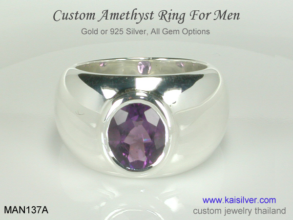 amethyst ring men 