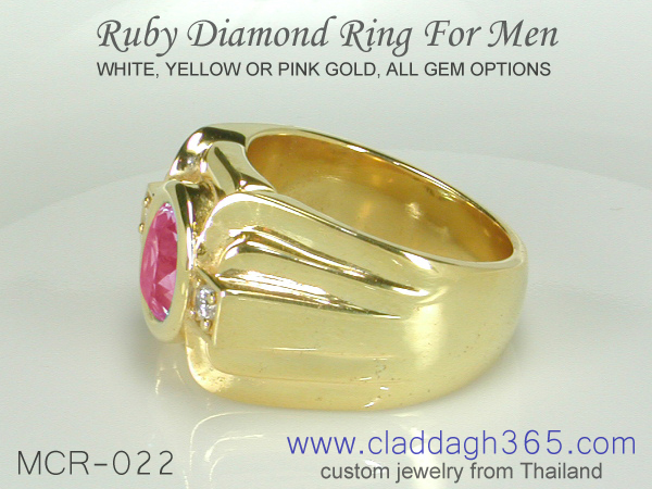 mens ruby ring