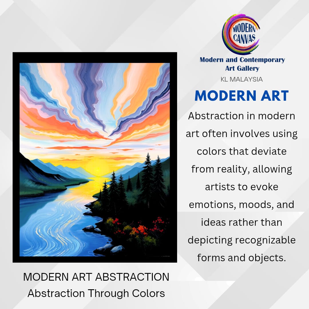 modern art abstraction colors and distortion
