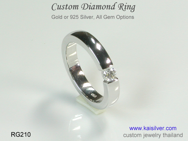 white gold diamond ring