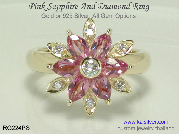 pink sapphire ring