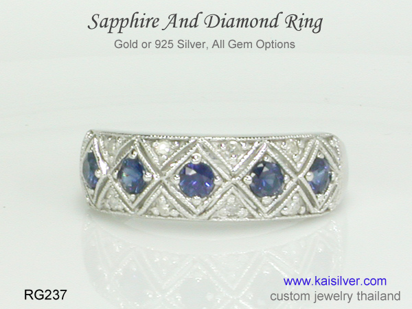 sapphire ring gem stone